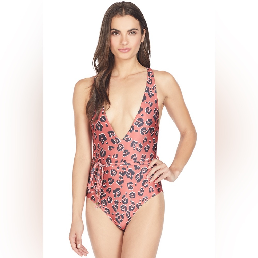 SUBOO Zanzibar Belted One Piece Bathing Suit 2 NWT